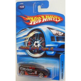 Hot Wheels 2006 Honda Civic Type R Black with PR5 Wheel Variant #2006-133