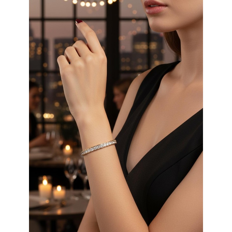 GOOGAS Princess cut Cubic Zirconia cz Simulated Diamond Gold Bezel