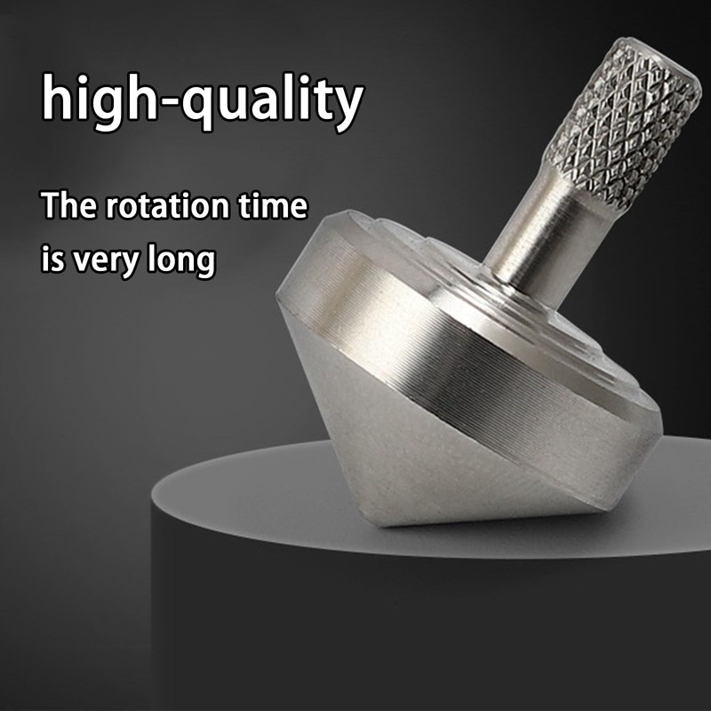Lvpradior Stainless Steel Spinning Top, Long Lasting Spin Time Over