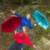 Knirps Children's Pocket Umbrella Rookie Reflective with Reflective Trim Salsa