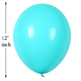 Pastel Balloons 12 Inch Aqua Balloons Pastel Party Decoration Happy Birthday Balloons Teal Birthday Party Decoration Wedding Bridal Shower Balloons 30 Pack