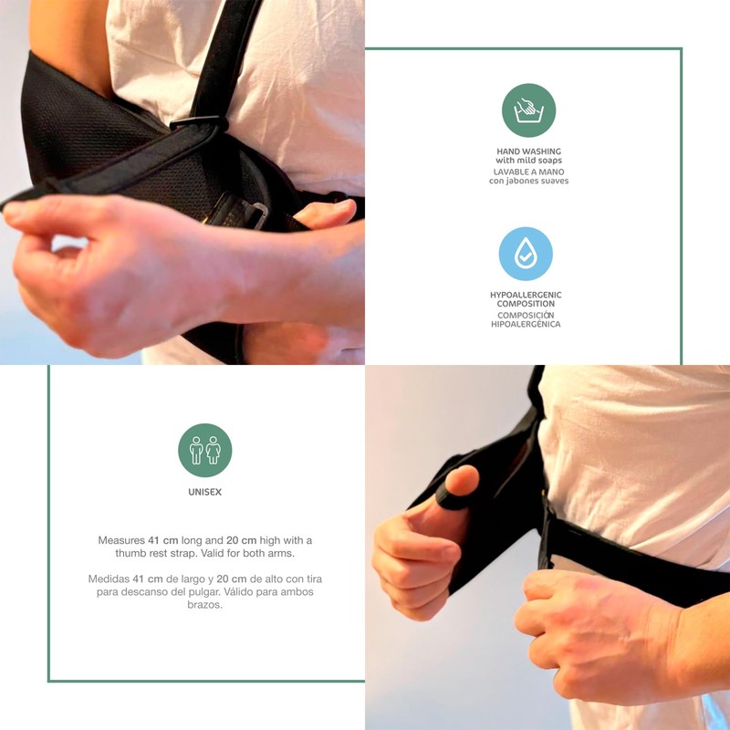 Ortones - Adjustable Arm Sling for Arm and Shoulder with