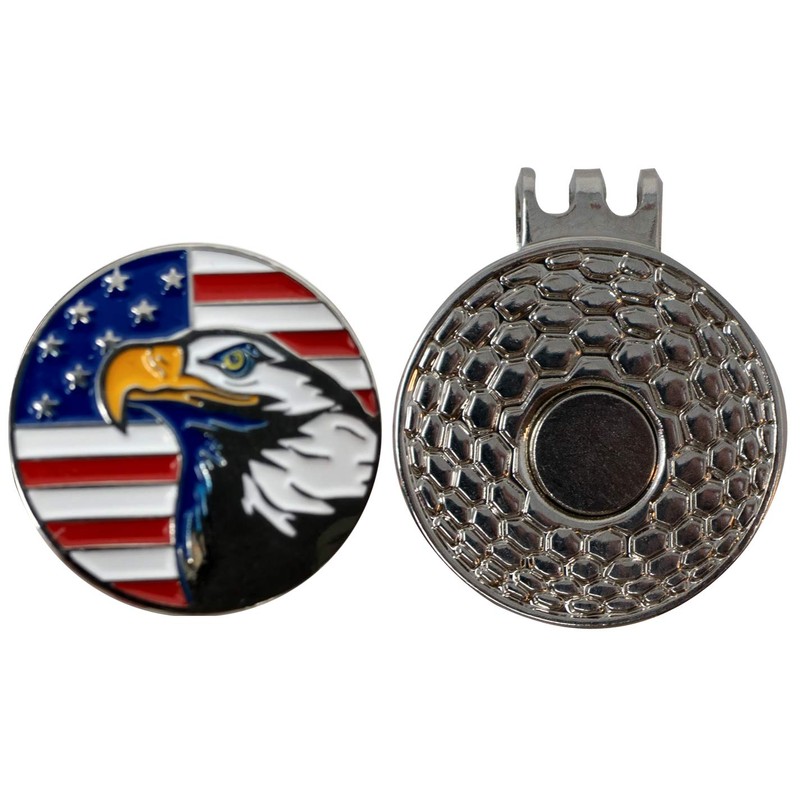 DA VINCI Magnetic Golf Hat Clip with One Inch Embossed