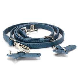 Leather Mini Bag Shoulder Strap Terracotta Nude Taupe Navy Blue (Teal, Set)