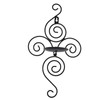 Wall Mounted Candle Stick Elegant Candle Holder for Living Room