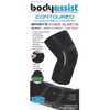 BodyAssist Contoured Sports Knee Sleeve Black (Medium)