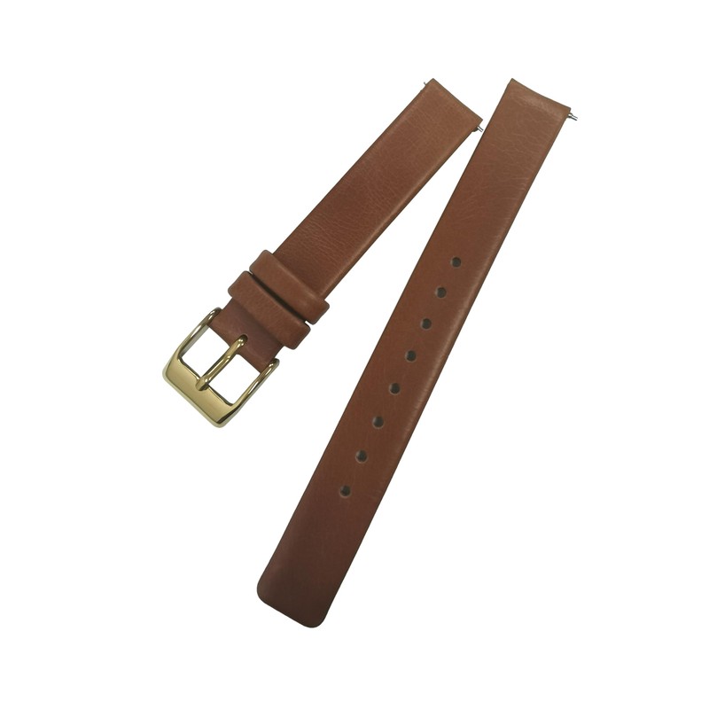 NZZXTO Leather Watch Band 12mm Spring Bar Genuine Leather Watch