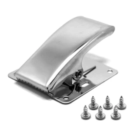 SAMSFX Fish Cleaning Board Tools Fillet Clamp w/Screws Deep-Jaw Fish Tail Clip Board for Scaling Table Bait (Fish Clamp)