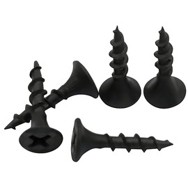 Toofix 3/4 Inch N.6 Coarse Thread Drywall Screw, Sharp Point, Black, 2 Bugle Head Phillips Drive, 1 Lb. Ideal Screw for Drywall Sheetrock, Wood, and More, 400 Screws