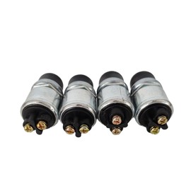 Engine Start Push Button Switch, 12V 50A Weatherproof Push to Start Button Switch, Heavy Duty Momentary Starter Switch for Vehicles Car Marine Boat ATV Truck Auto Motor Lawn Tractor (Black, 4 Pack)