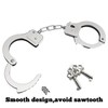 JUNRUI Handcuffs for Children, Toy Handcuffs Made of Metal with
