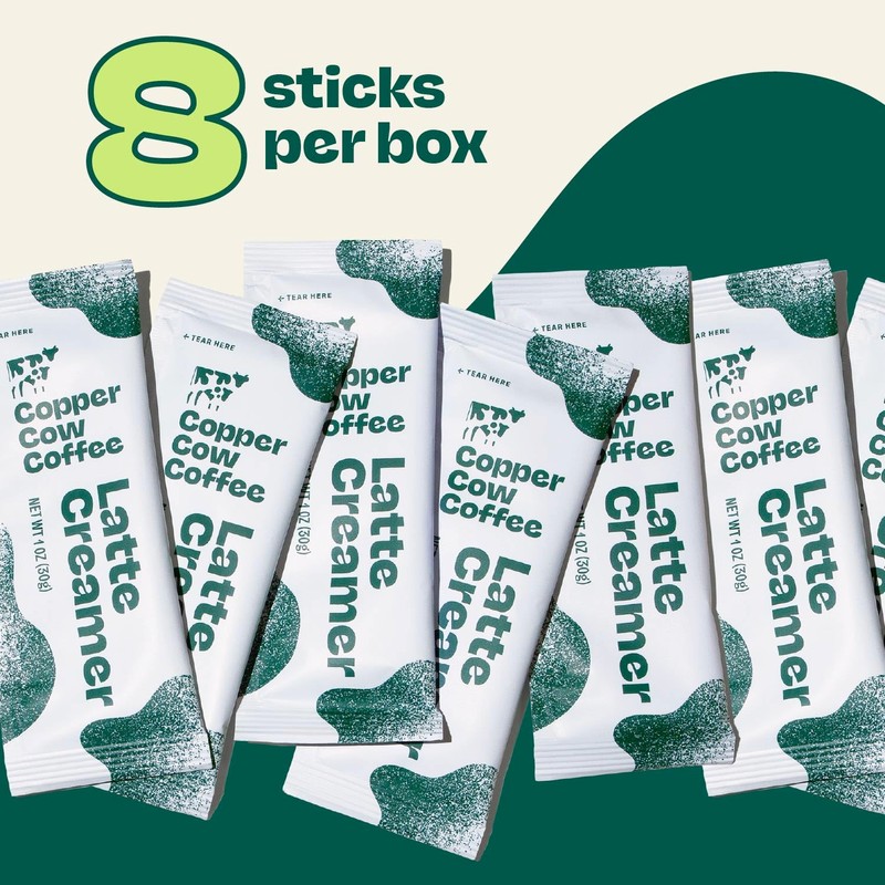 Copper Cow Coffee Sweetened Condensed Milk Coffee Creamer Singles (8