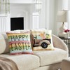 Happy Easter Pillow Cover Set of 2 16Lx16W
