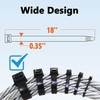 350 Pack Heavy Duty Zip Ties - 18 Inch Black