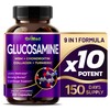 GriMed Glucosamine 12,000mg - X12 Power with MSM, Chondroitin, Collagen,