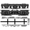 GreenMax N Gauge Power Dolly Frame Underfloor Equipment Set A-38 (DT16/20+8596BM) 8524 Railway Model Supplies