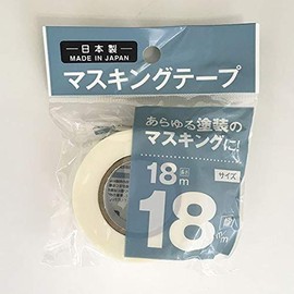 Sunnote Corporation Masking Tape, White, 0.7 inches (1.8 cm) x 6.1 ft (18 m)