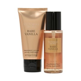 Victoria's Secret Bare Vanilla Mini Fragrance Duo Set de regalo, notas de cachemira suave