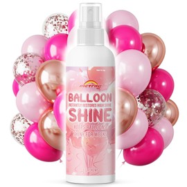 Instant Glow Balloon Shine Spray, Fragrance-free Balloon Shine Spray Latex Balloons, Waterproof Balloon Spray Shine, Perfect for Balloon Décor, Parties, Events, 8oz