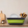 THANSTAR Collapsible Dish Drying Rack for RV Campers Portable Dinnerware