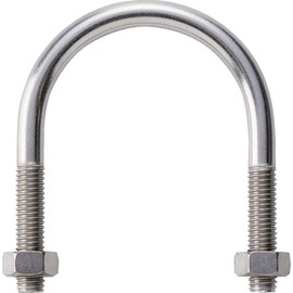 TRUSCO TSGP-BTM8-40A-S U-Bolt for SGP SUS304 Nominal Diameter 40A Thread Diameter M8