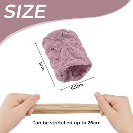 12 Stück Haargummis aus Baumwolle, nahtlose Haargummis für Damen und Mädchen, Haargummis ohne Metall, weich, für dickes und lockiges Haar