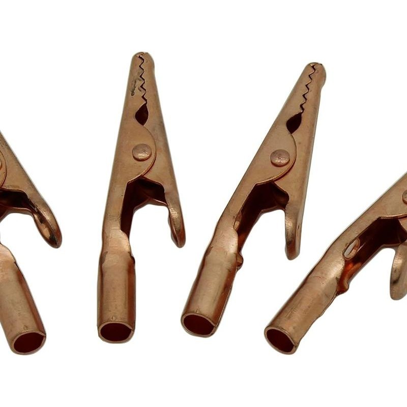 ProTechTrader Solid Copper Alligator Clips (4 pack) - Soldering Heat