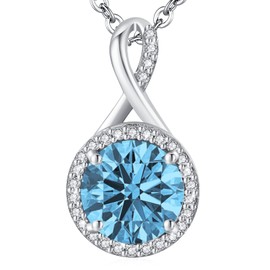 LAVUMO Women's Necklace Silver Rose Gold Chain Women's Jewellery Gifts for Women Girlfriend Wife MaMa for Birthday Christmas Valentine's Day Mother's Day Hypoallergenic Sterling Silver Jewellery,