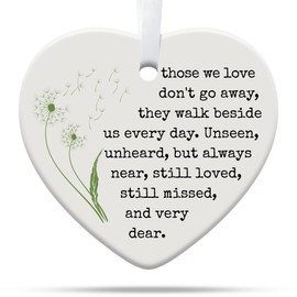 Memorial Ornaments for Loss of Loved One, Memorial Christmas Ornament, Sympathy Gifts for Loss of Loved One, Memorial Gifts, Ceramic Ornament