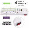 BN-LINK 8 Outlet Surge Protector with 7-Day Digital Timer