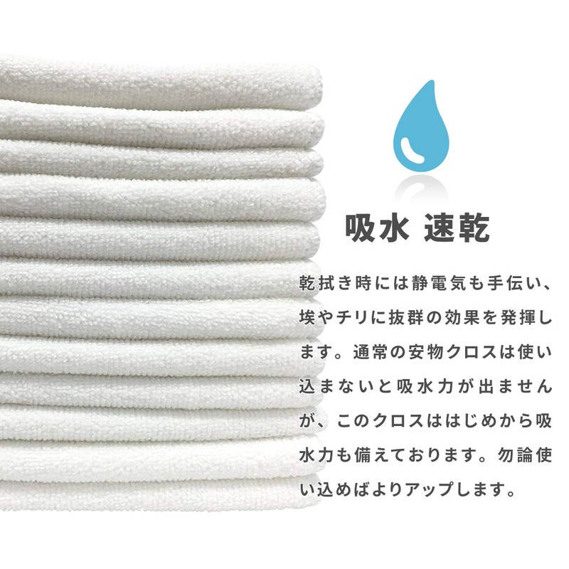 TARO FIBER Microfiber Dish Towel, Cleaning Cloth, Commercial Towel, Water