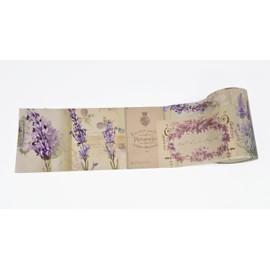 Serenity Fair Extra Wide Floral washi Tape roll (4 inches/ 10 cm Wide) for scrapbooks, Crafts, Wall Paper Borders