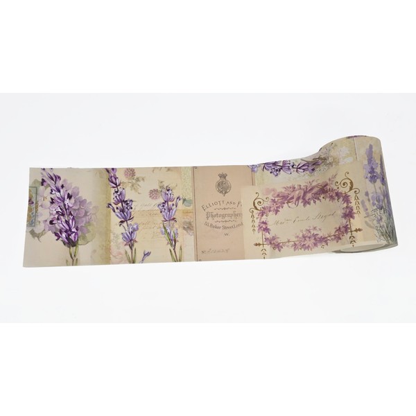 Serenity Fair Extra Wide Floral washi Tape roll (4 inches/