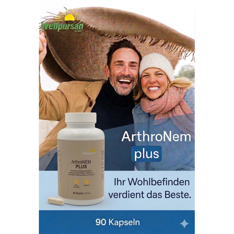 Wellpursan ArthroNem Plus - 2 x 90 Joint Capsules to