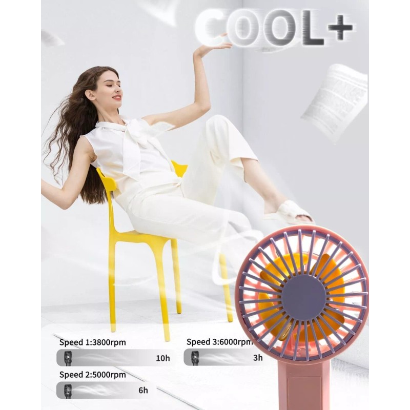 SINT Mini Handheld Fan Battery Operated Small Personal Portable Speed