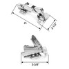 QWORK® 165 Degree Hinges, Face Frame Hinge, Face Frame Plate