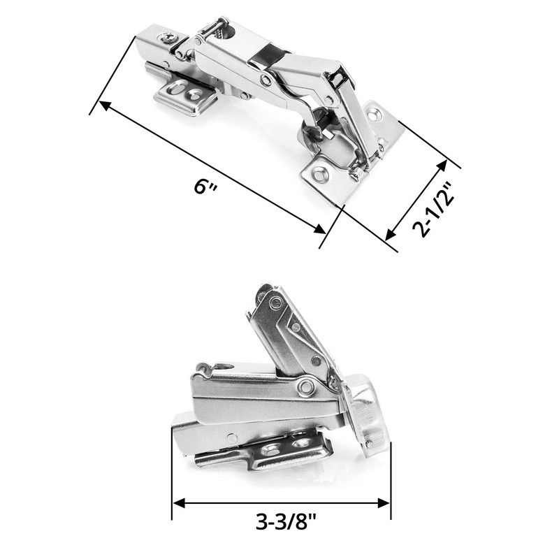 QWORK® 165 Degree Hinges, Face Frame Hinge, Face Frame Plate