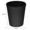 OSCO Faux Leather Waste Bin - Black