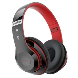 Lankey Sound Kabellose Kopfhörer mit 6 EQ Modi, Kopfhörer Over Ear, 65 Std Kopfhörer Kabellos Bluetooth Over Ear mit Eingebautem HD-Mikrofon, FM, SD/TF für Outdoor, Transport, Reisen, Studium