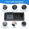 5-in-1 Electric Knife Sharpener for Kitchen Knives, with 100% Diamond