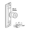 Prime-Line U 9504 Steel Latch Guard Plate Cover for Out-Swinging