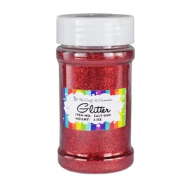 Craft and Party Red Glitter 4oz Ultra Fine Glitter Powder for Tumblers, Resin, Nail Painting, Art and Decoration