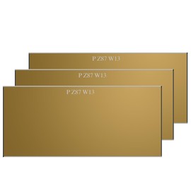 JustHot 3 EACH Shade 13 Gold Welding Glass Lens Helmet Filter Darkening Welding Hardened Glass Lens Welding Hood Lens 2" x 4.25", Gold