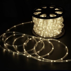 150Ft Led Rope Lights,1620 LEDs Waterproof Indoor Outdoor Party Decorative Lighting with 8 Modes,Connectable and Flexible Rope Lighting for Garden,Pool,Home (Warm White, 150 Ft)