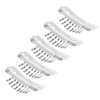 50pcs Hair Extension Clips Set Stainless Steel DIY 8 Teeth