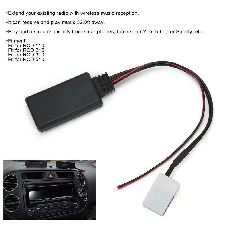 Bluetooth AUX-IN Cable Audio Music Receiver Adapter for RCD110 RCD210