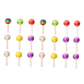 Baluue 100pcs Nail Art Charms Creative Lollipop Decorations for Manicure for Themed Parties Crafts and Personal Nail Styles