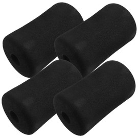 Kisangel 4pcs Foam Foot Pads Rollers for Universal Home Gym Equipment Covers Leg Extension Replacement Machine Pads for 22mm Inner Diameter 135mm Length