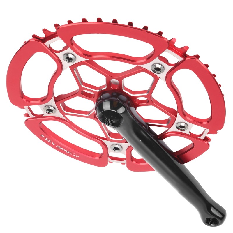 BCD130mm Bike Crankset Crank Arm Aluminium Alloy 47T Single Speed