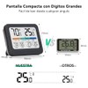 Termómetro Higrómetro Digital para Interior, Monitor de Temperatura y Humedad